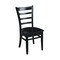 International Concepts 42 in. Dual Drop Leaf Table with 4 Ladder Back Dining Chairs - 5 Piece Dining Set K46-42DP-C617-4 - alternate 2